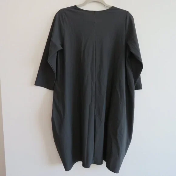 JASON Portofino Pocket Tunic Top in Dark Gray Lagenlook Minimalist - Size S - Picture 13 of 16
